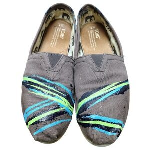 Toms Women's Slip on Shoes Size 9 The Venice Collection Classic Hand Painted Art